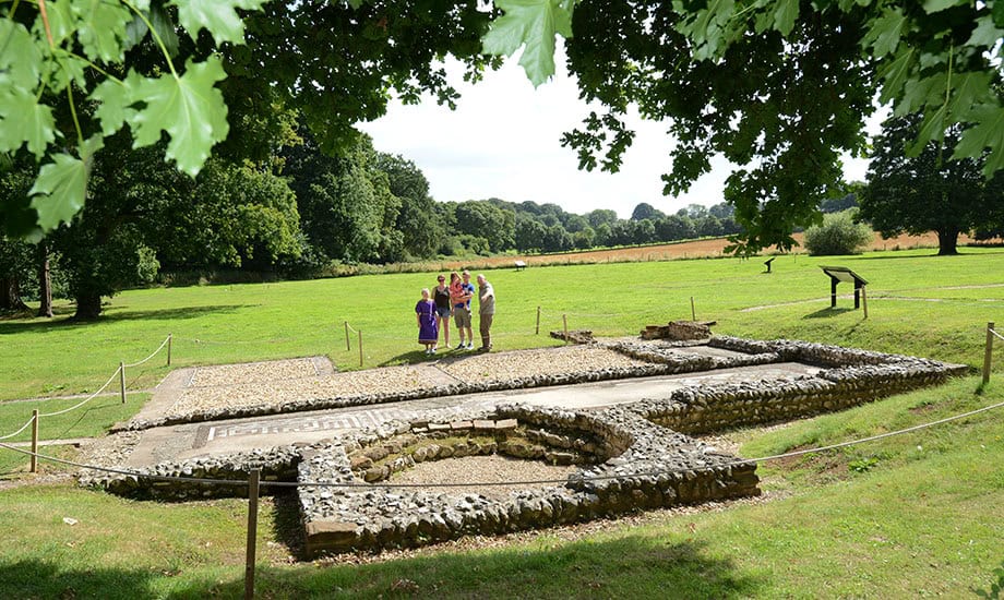 Ruins at Rockbourne Roman Villa